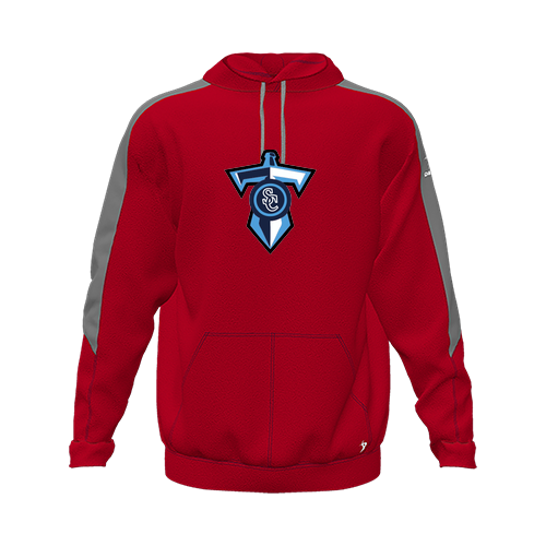 [CUS-DFW-HOOD-FLC-LSL-RED-YXS-LOGO1] Hoodie (Youth XS, Red, Logo 1)