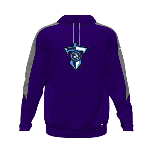 [CUS-DFW-HOOD-FLC-LSL-PUR-YXS-LOGO1] Hoodie (Youth XS, Purple, Logo 1)