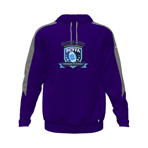 [CUS-DFW-HOOD-FLC-LSL-PUR-YXS-LOGO2] Hoodie (Youth XS, Purple, Logo 2)
