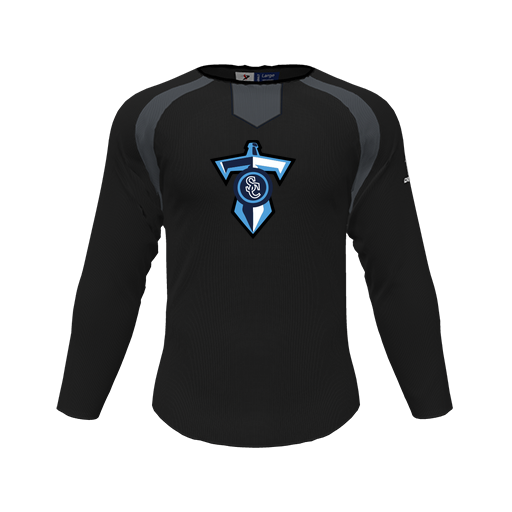 [CUS-DFW-PULL-FLC-CNK-LSL-BLK-YS-LOGO1] Pullover (Youth S, Black, Logo 1)