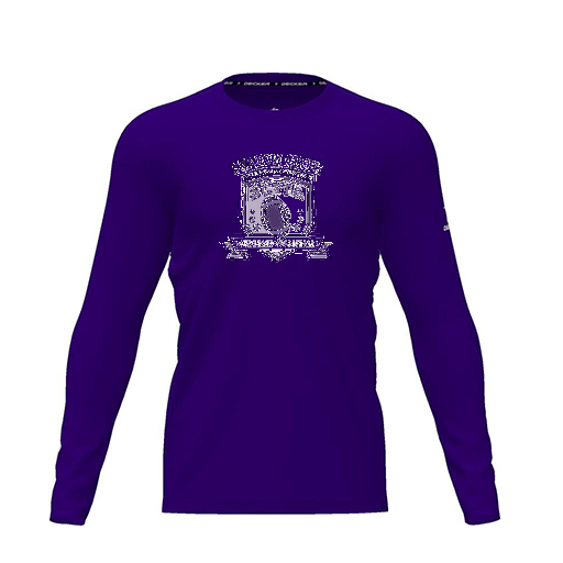 [CUS-DRIF-TEES-PER-CNK-LSL-PUR-YXS-LOGO2] Dri Fit Performance T-Shirt (Youth XS, Purple, Logo 2, Long Sleeve)