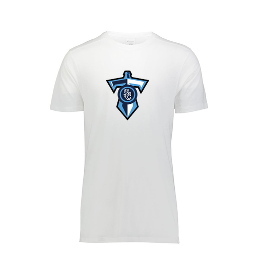 [FTSCUBWH-AS-LOGO1] Decker Men's Tri-Blend T-Shirt - Short Sleeve (Adult S, White, Logo 1)