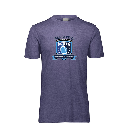 [FTSCUBRY-AS-LOGO2] Decker Men's Tri-Blend T-Shirt - Short Sleeve (Adult S, Royal, Logo 2)