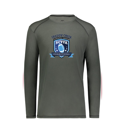 [6845.98D.S-LOGO2] Men's SoftTouch Long Sleeve (Adult S, Gray, Logo 2)