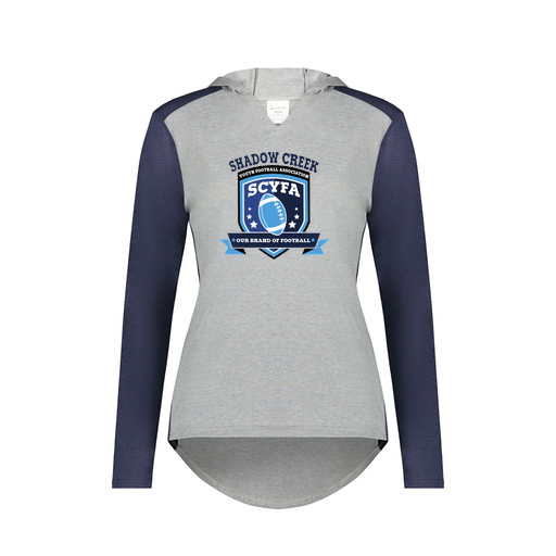 [6902.29V.XS-LOGO2] Ladies Vintage Hoodie (Female Adult XS, Navy, Logo 2)