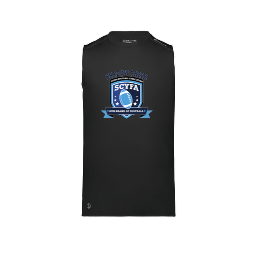 [222593.080.S-LOGO2] Men's CoolDry TankTop (Adult S, Black, Logo 2)