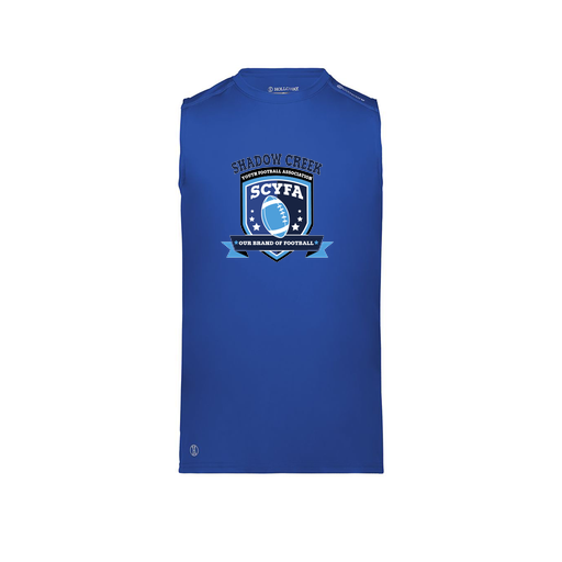 [222593.060.S-LOGO2] Men's CoolDry TankTop (Adult S, Royal, Logo 2)