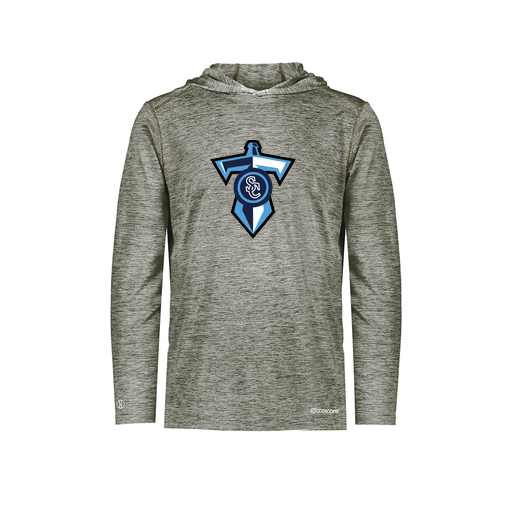 [FOLHCGGY-AS-LOGO1] Decker Men's Charge Hoodie (Adult S, Gray, Logo 1)