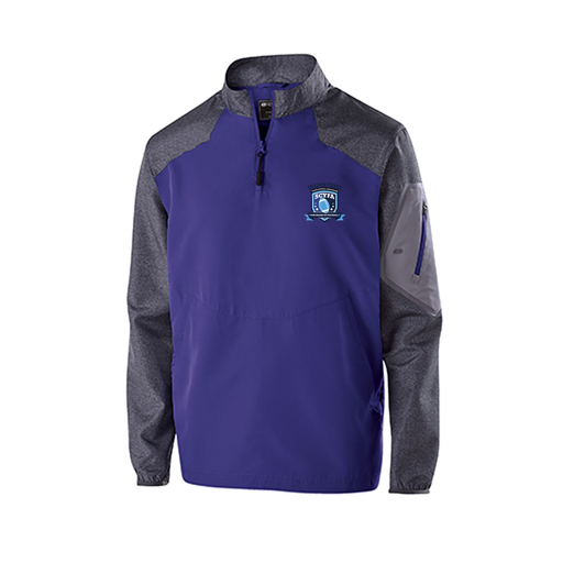 [229155.H68.XS-LOGO2] Men's Raider LS Pullover (Adult XS, Purple, Logo 2)