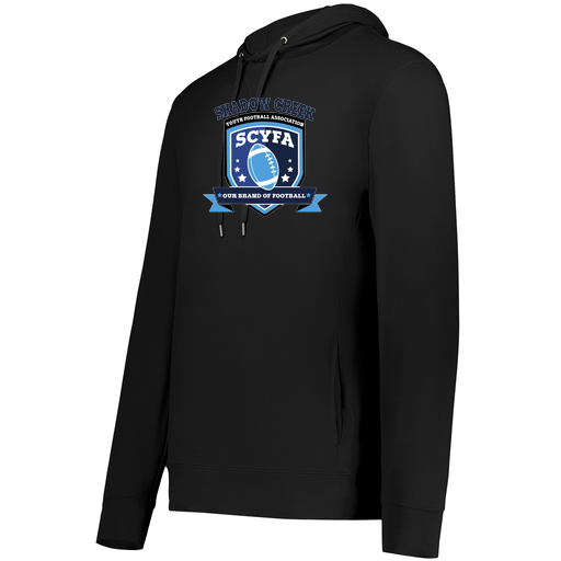 [222598.080.S-LOGO2] Men's Ventura Thin Knit Hoodie (Adult S, Black, Logo 2)