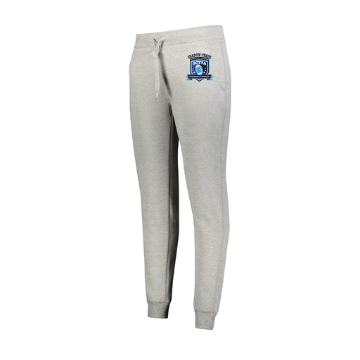[229748.017.XS-LOGO2] Ladies 60/40 Fleece Jogger (Female Adult XS, Silver, Logo 2)