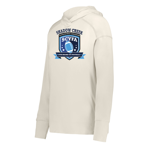 [222798-WHT-FAXS-LOGO2] Ladies Ventura Thin Knit Hoodie (Female Adult XS, White, Logo 2)